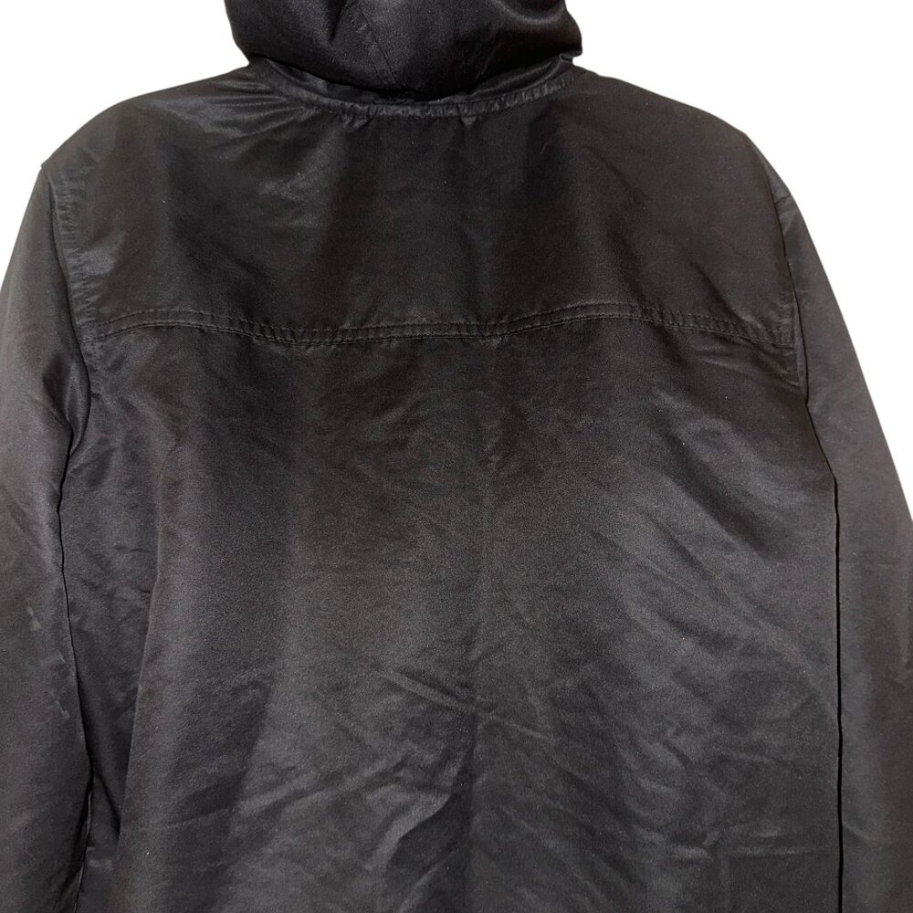 Disney Lightweight Jacket Big Boys L Black Mickey Mouse Lined Hooded Embroidered - Picture 8 of 11